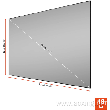 ALR projector screen fixed frame UST projector screen